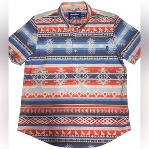 Chubbies- Men’s Pineapple Aztec Button Shirt- Sz M- NWOT! RARE! 🍍